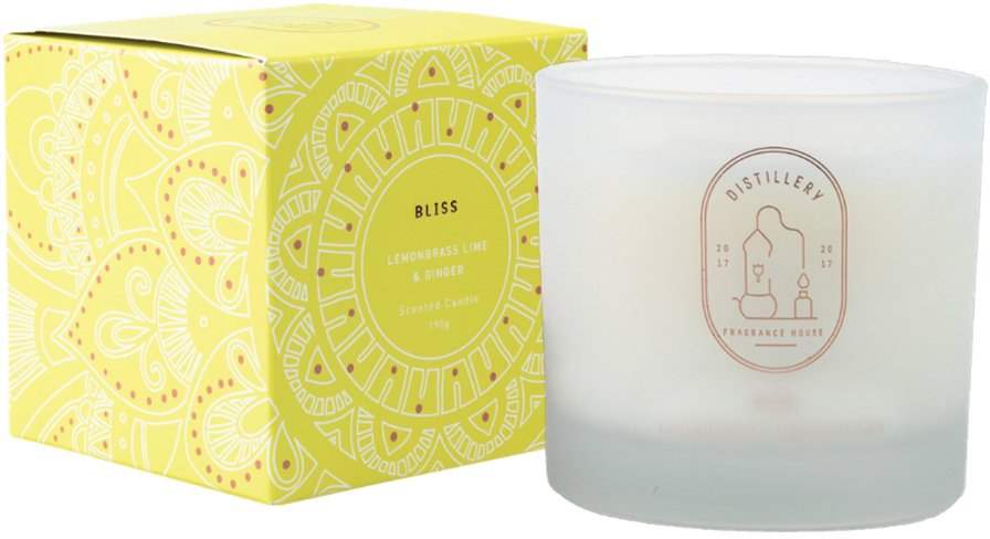 Distillery Distillery Fragrance House Soy Candle Bliss (Lemongrass Lime & Ginger) 190g