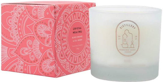 Distillery Distillery Fragrance House Soy Candle Crystal Healing (Blood Orange & Goji Berry) 190g