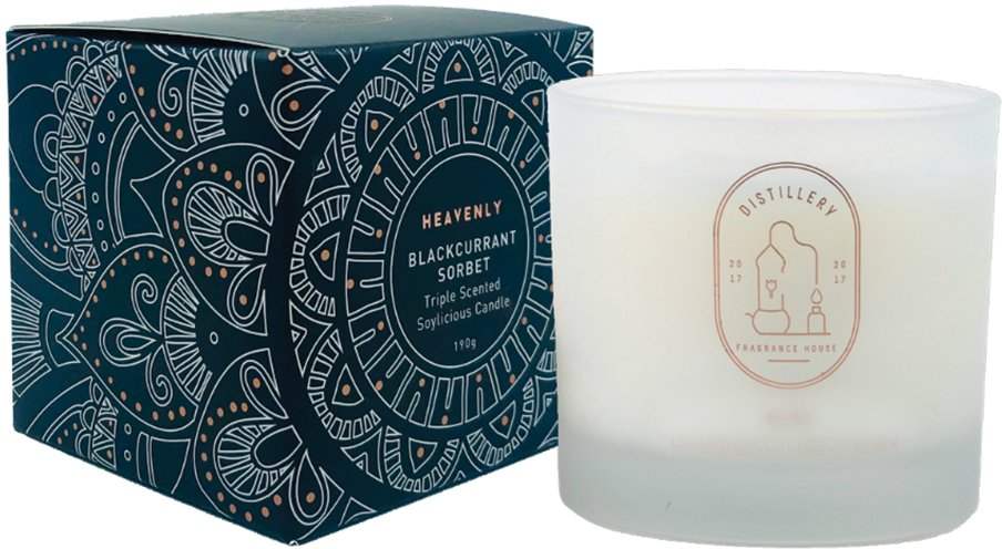 Distillery Distillery Fragrance House Soy Candle Heavenly (Blackcurrant Sorbet) 190g