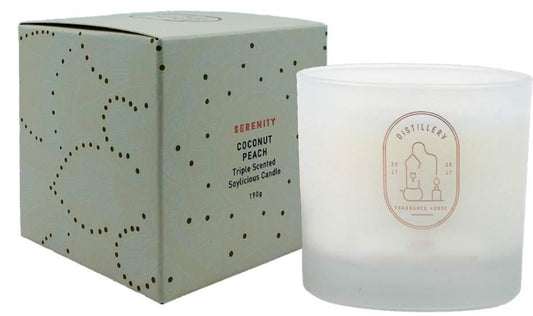 Distillery Distillery Fragrance House Soy Candle Serenity (Coconut Peach) 190g