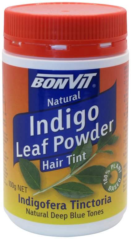 Bonvit Bonvit Natural Hair Tint Indigo Leaf Powder (Natural Deep Blue Tones) Indigofera Tinctoria 100g
