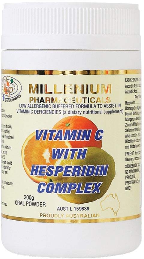 Millenium Millenium Pharmaceuticals Vitamin C with Hesperidin Complex Oral Powder 200g