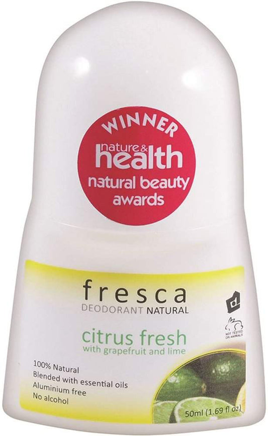 Fresca Fresca Natural Deodorant Citrus Fresh (with Grapefruit & Lime) 50ml