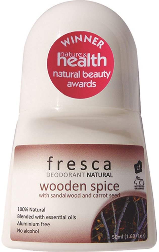 Fresca Fresca Natural Deodorant Wooden Spice (with Sandalwood & Carrot Oil) 50ml