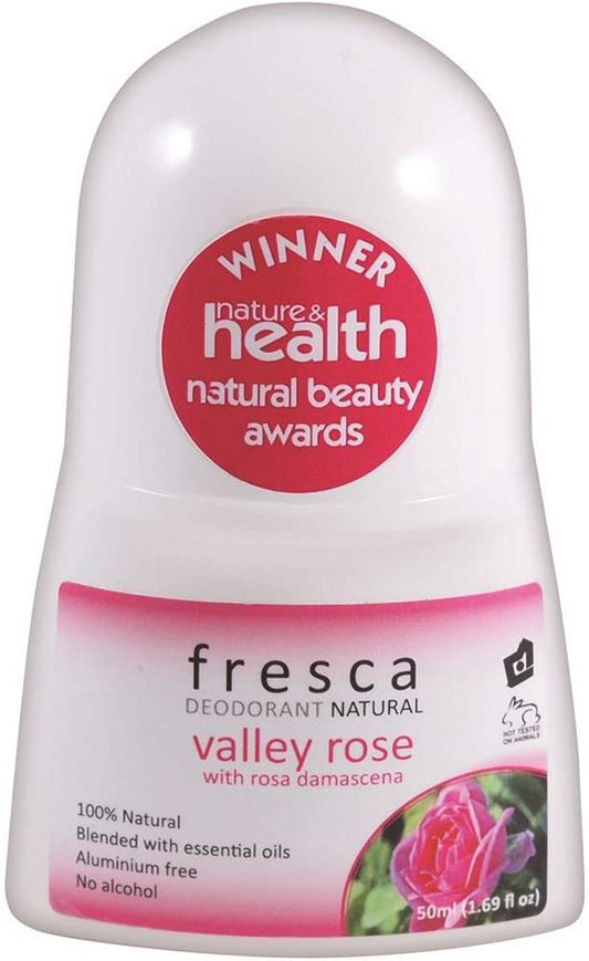Fresca Fresca Natural Deodorant Valley Rose (with Rosa Damascena) 50ml