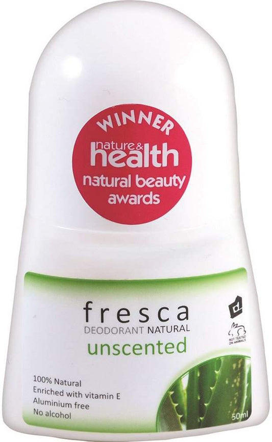 Fresca Fresca Natural Deodorant Unscented (with Vitamin E) 50ml