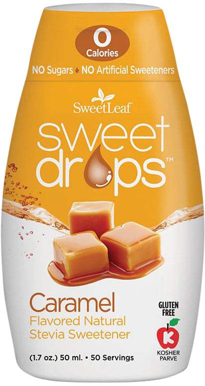 SweetLeaf Sweet Drops Stevia Liquid Caramel Squeeze Pack 50ml