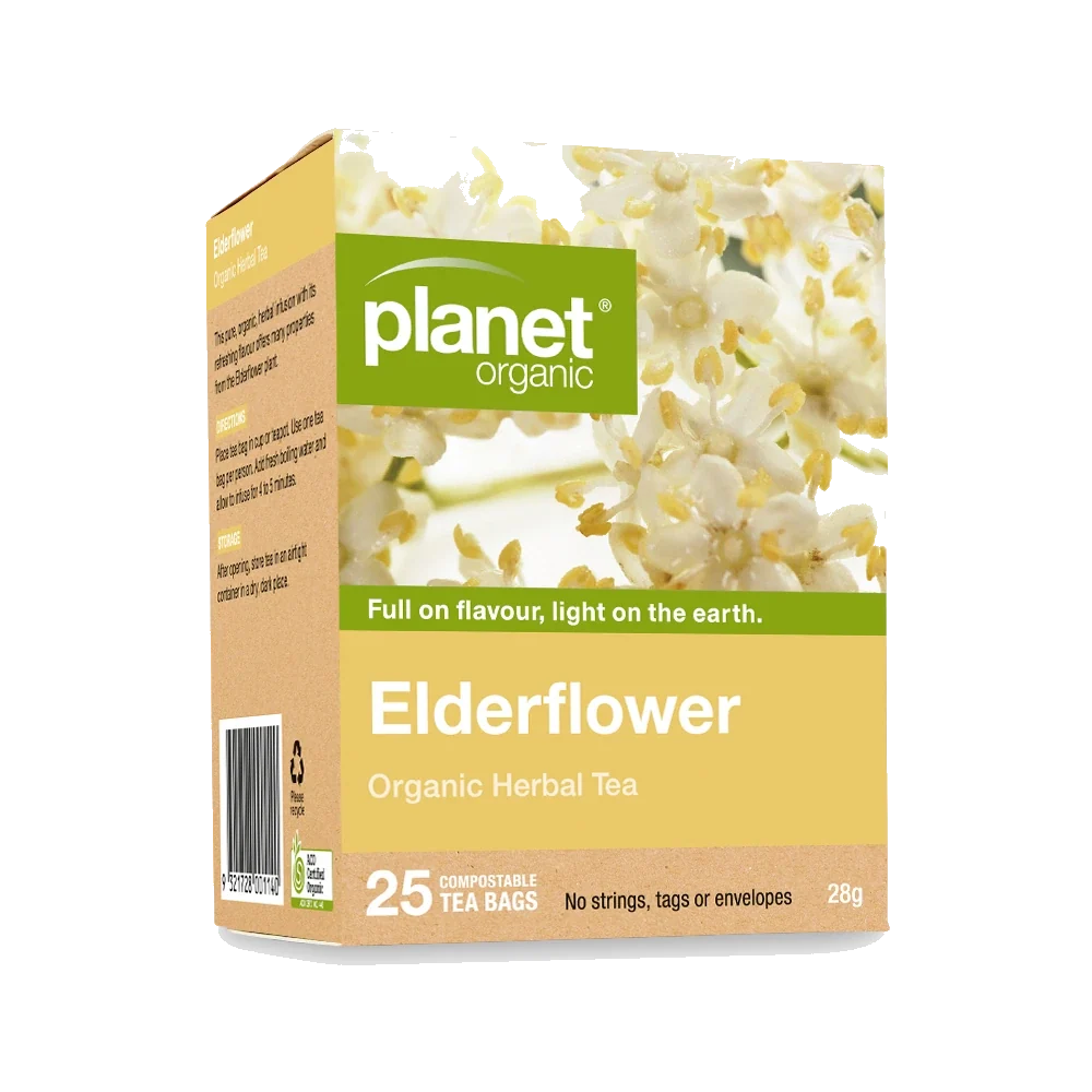 Planet Organic Planet Organic Organic Herbal Tea Elderflower x 25 Tea Bags