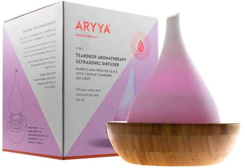 Saltco SaltCo Aryya Ultrasonic Diffuser Bamboo Teardrop