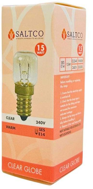 Saltco SaltCo Salt Crystal Lamp 240V 15W Light Globe