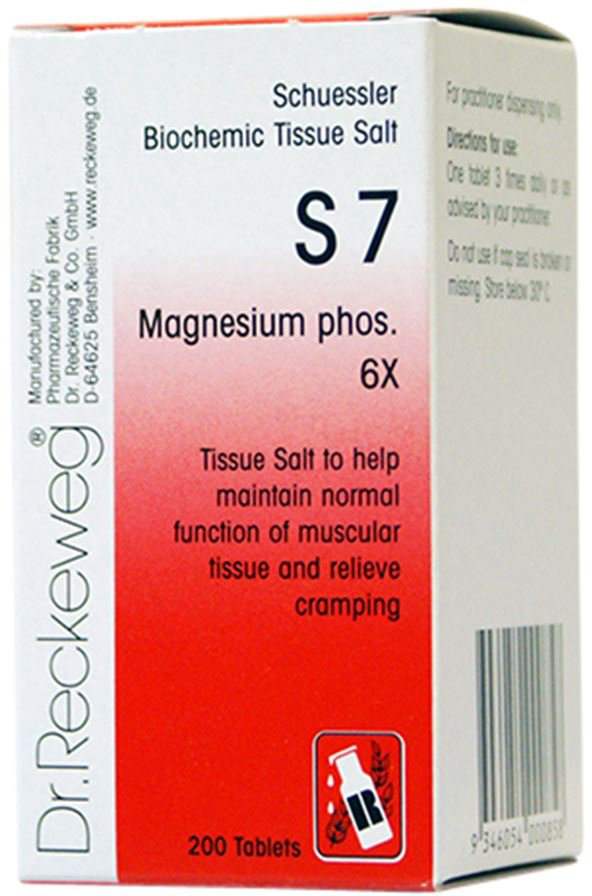 Dr Reckeweg Dr. Reckeweg Schuessler BioChemic Tissue Salt S7 (Magnesium phos. 6X) 200t