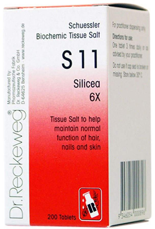 Dr Reckeweg Dr. Reckeweg Schuessler BioChemic Tissue Salt S11 (Silicea 6X) 200t