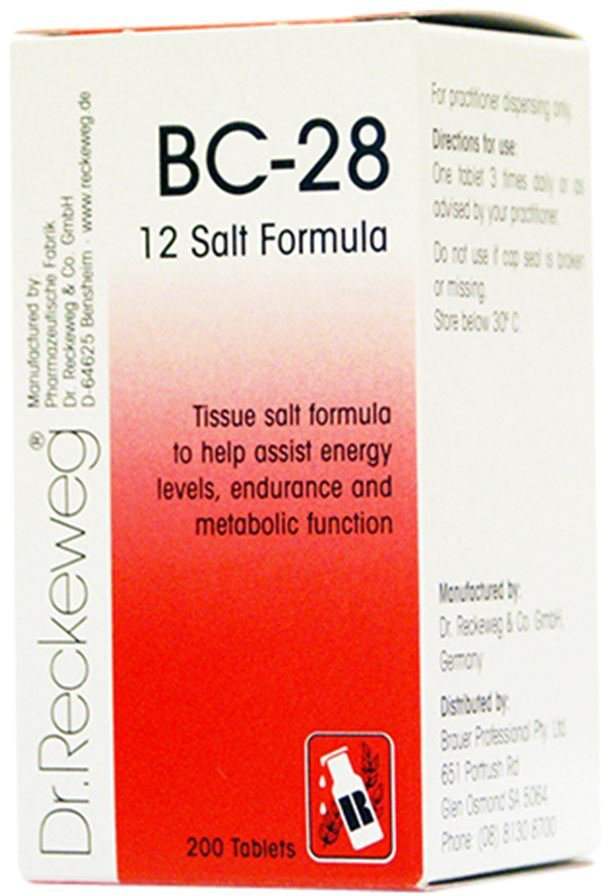 Dr Reckeweg Dr. Reckeweg Schuessler BioChemic Tissue Salt BC-28 (12 Salt Formula) 200t