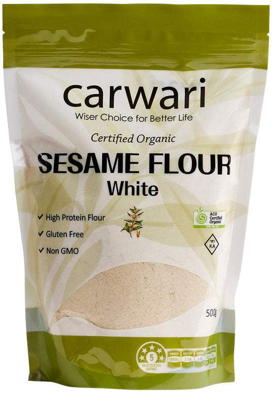 Carwari Carwari Organic Sesame Seed Flour White 500g