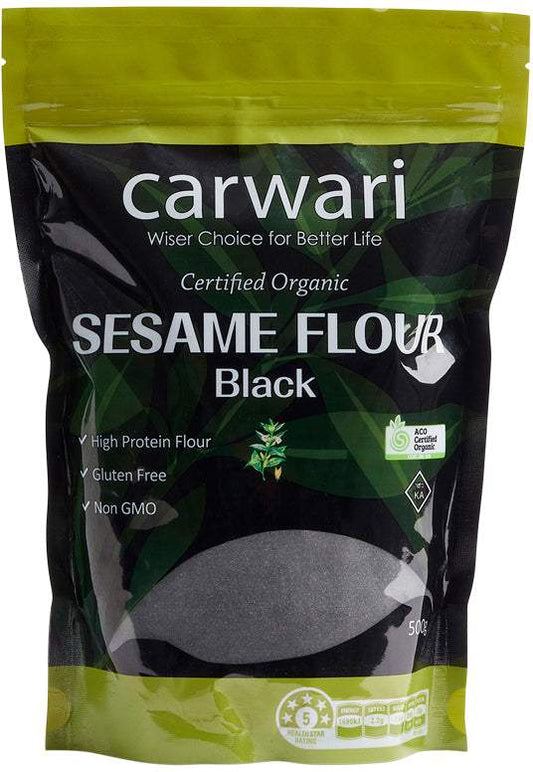 Carwari Carwari Organic Sesame Seed Flour Black 500g