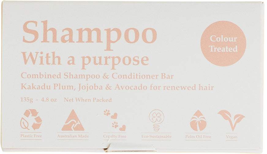 Shampoo With A Purpose Shampoo & Conditioner Bar Colour Treated 135g