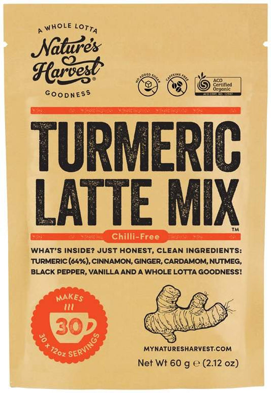 Natures Harvest Natures Harvest Organic Turmeric Latte Mix Chilli-Free 60g