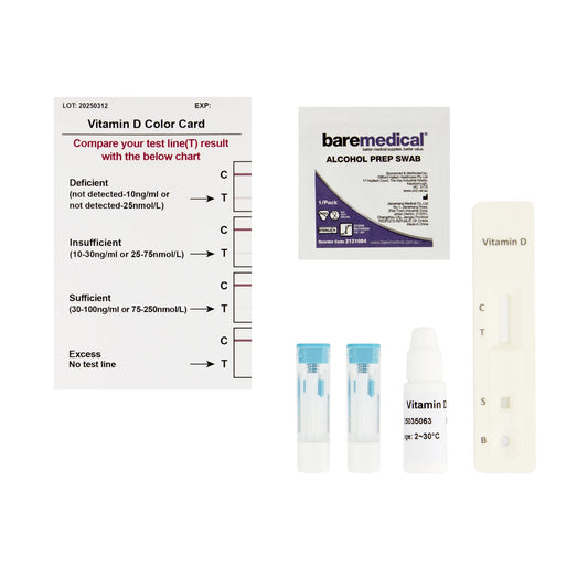 VITAMIN D RAPID TEST CASSETTE SELF TESTING KIT BAREMEDICAL