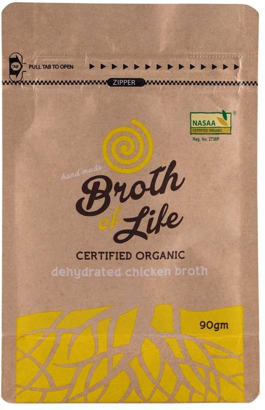 Broth Of Life BROTH OF LIFE ORG DEHYDRATED CHICKEN BROTH REFILL 90G SELL THROUGH