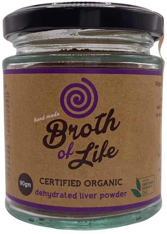 Broth Of Life BROTH OF LIFE ORGANIC DEHYDRATED LIVER POWDER 90G SELL THROUGH