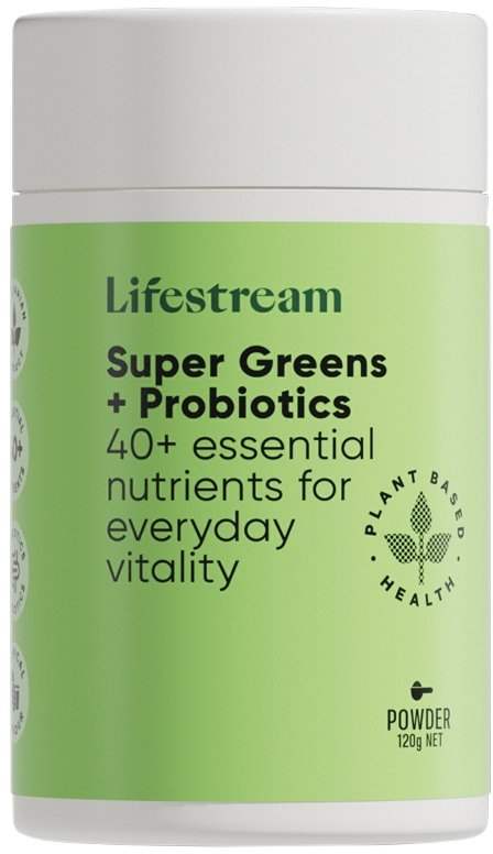 Lifestream LIFESTREAM SUPER GREENS + PROBIOTICS 120G
