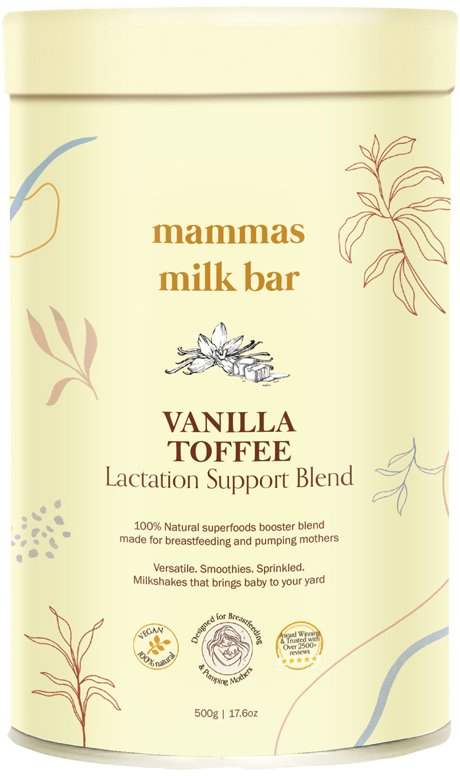 Mammas Milk Bar MAMMAS MILK BAR VANILLA TOFFEE LACTATION SUPPORT BLEND 500G