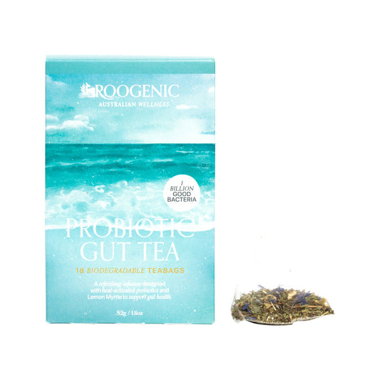 ROOGENIC AUSTRALIAN PROBIOTIC GUT TEA X 18 TEA BAGS