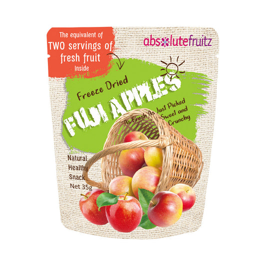 ABSOLUTEFRUITZ FREEZE DRIED FUJI APPLES 35G