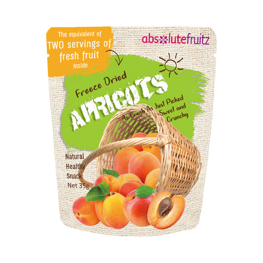 ABSOLUTEFRUITZ FREEZE DRIED APRICOTS 35G