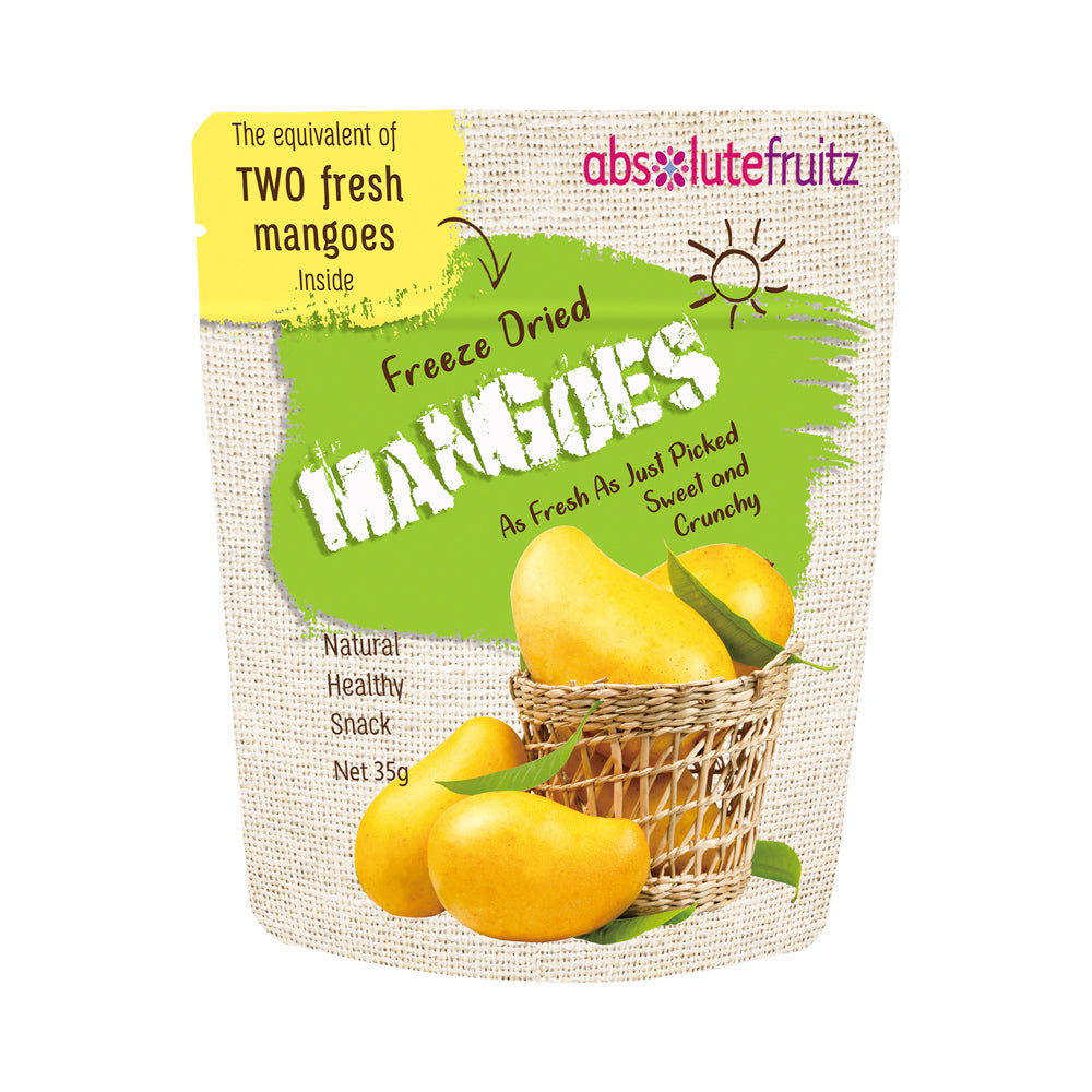 ABSOLUTEFRUITZ FREEZE DRIED MANGOES 35G