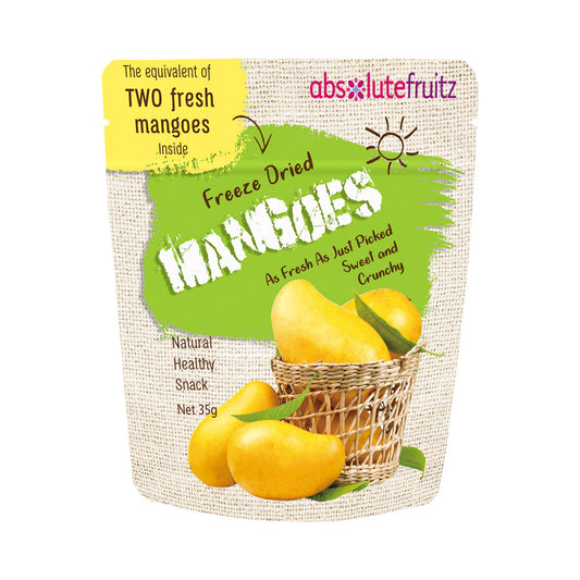ABSOLUTEFRUITZ FREEZE DRIED MANGOES 35G