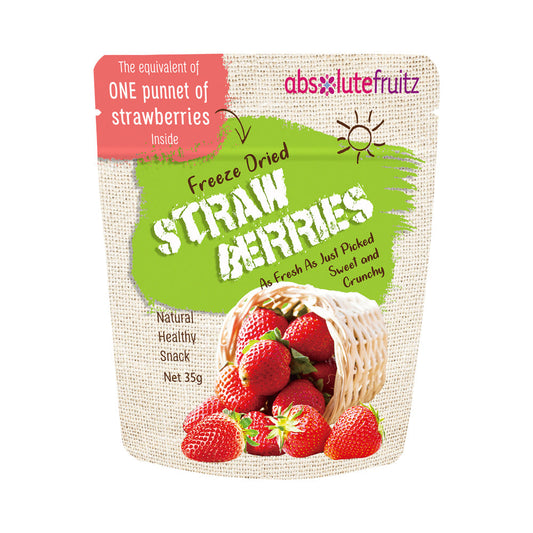 ABSOLUTEFRUITZ FREEZE DRIED STRAWBERRIES 35G
