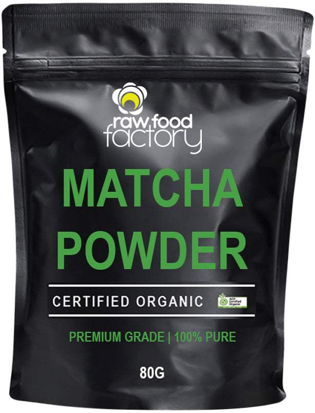 Raw food factory RAW FOOD FACTORY ORGANIC MATCHA POWDER 80G