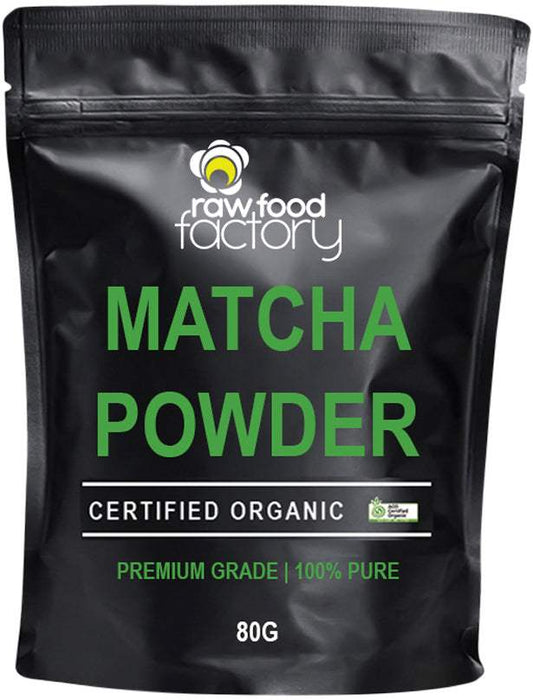 Raw food factory RAW FOOD FACTORY ORGANIC MATCHA POWDER 80G