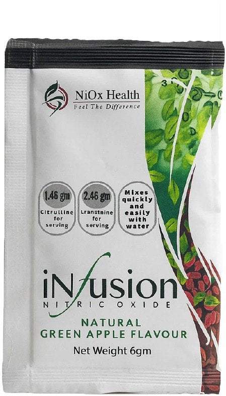 Ni Ox Health NIOX HEALTH NITRIC OXIDE INFUSION GREEN APPLE SACHET 6G X 28 PACK