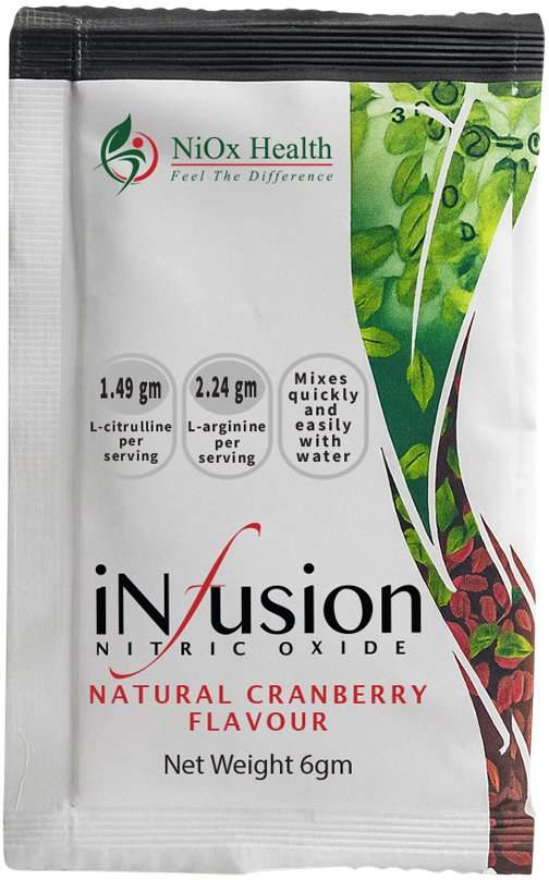 Ni Ox Health NIOX HEALTH NITRIC OXIDE INFUSION CRANBERRY SACHET 6G X 28 PACK