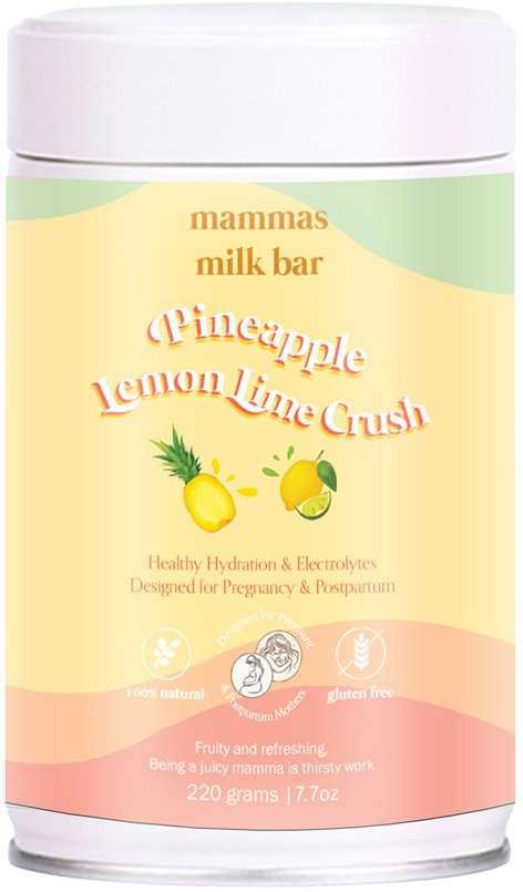 Mammas Milk Bar MAMMAS MILK BAR PINEAPPLE LEMON LIME CRUSH HYDRATION & ELECTROLYTES 220G