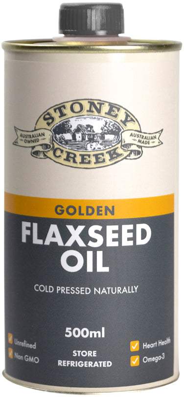 STONEY CREEK GOLDEN FLAXSEED OIL 500ML