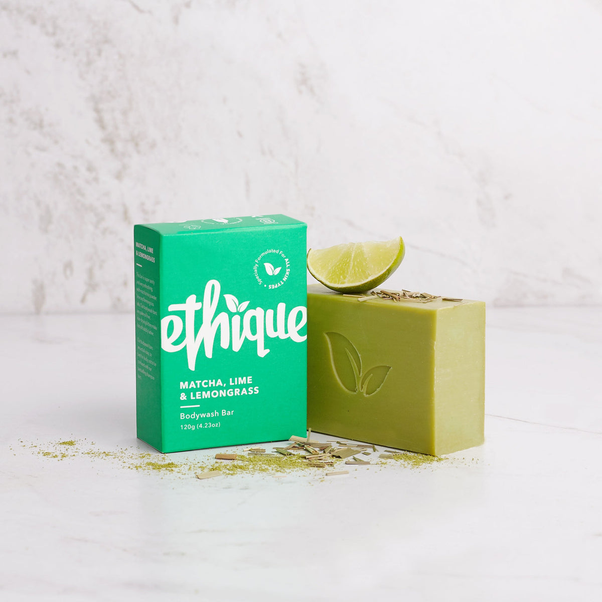 Ethique Bar Soap Invigorating Matcha Lime & Lemongrass 120g SELL THROUGH