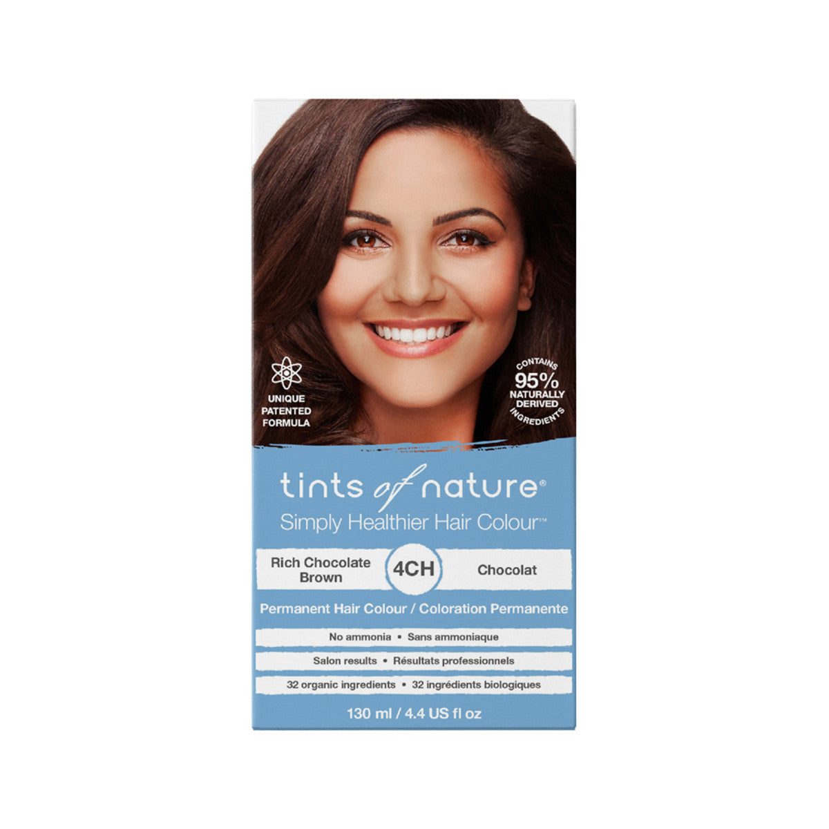 Tinits of nature Tints of Nature Permanent Hair Colour 4CH (Rich Chocolate Brown)