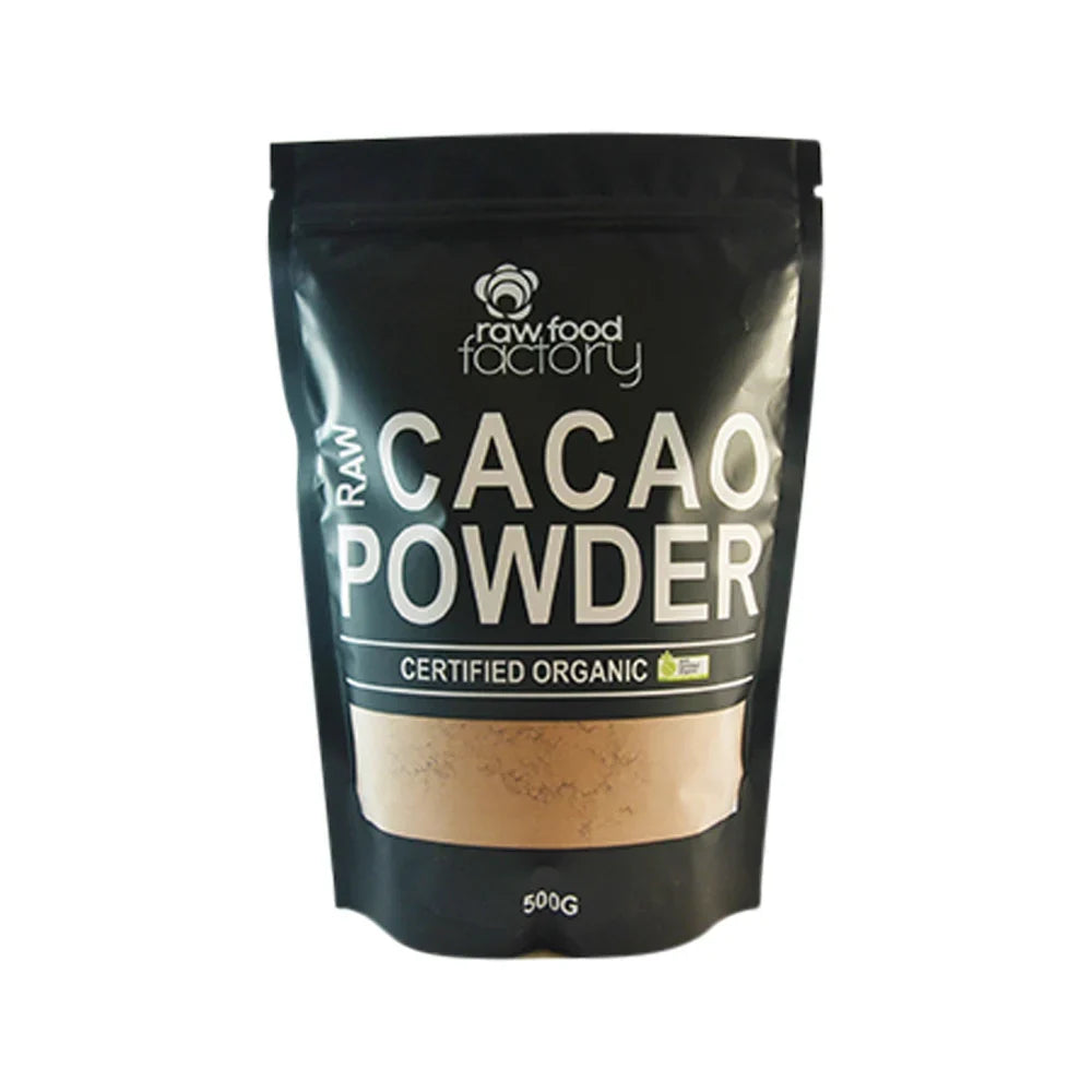 Raw food factory Raw Food Factory Organic Raw Cacao Powder 500g