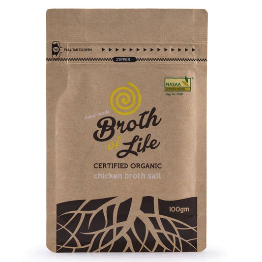 Broth Of Life BROTH OF LIFE ORGANIC CHICKEN BROTH SALT 100G CH2 REDUNDANT