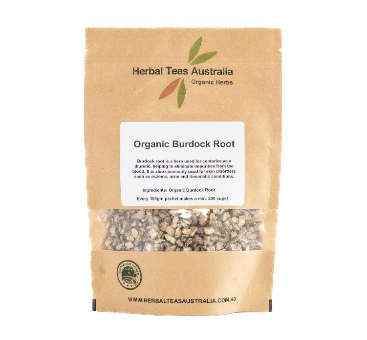 Herbal Teas Australia HERBAL TEAS AUSTRALIA ORGANIC BURDOCK ROOT 100G