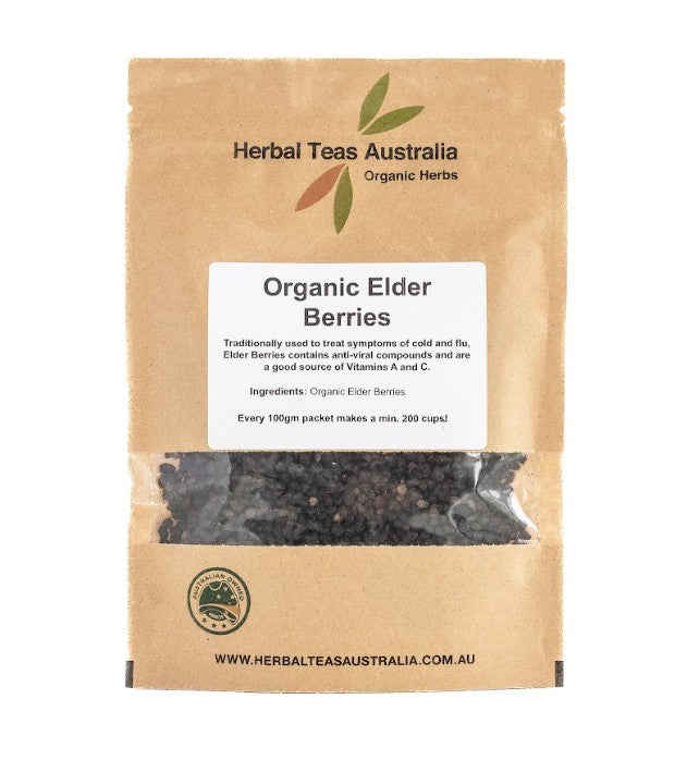 Herbal Teas Australia HERBAL TEAS AUSTRALIA ORGANIC ELDER BERRIES 100G