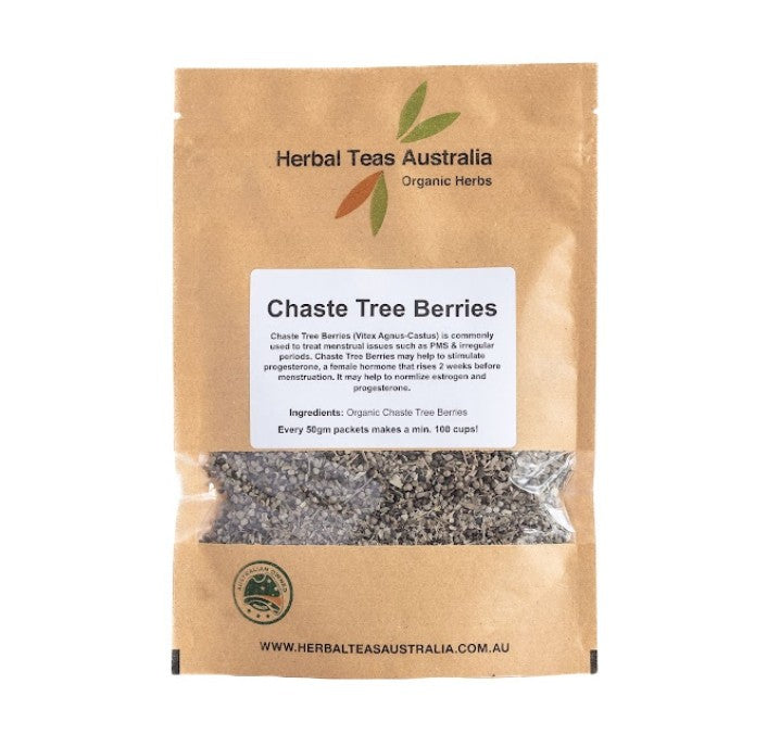 Herbal Teas Australia HERBAL TEAS AUSTRALIA CHASTE TREE BERRIES 50G
