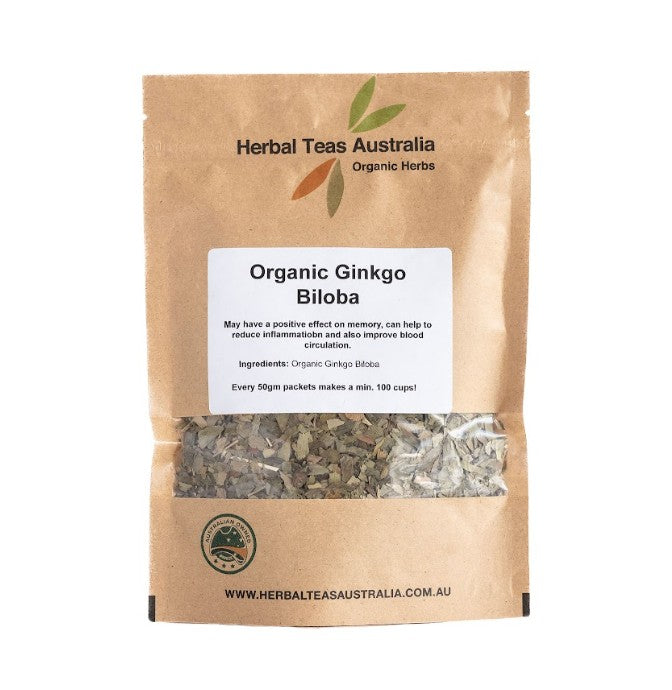 Herbal Teas Australia HERBAL TEAS AUSTRALIA ORGANIC GINKGO BILOBA 50G