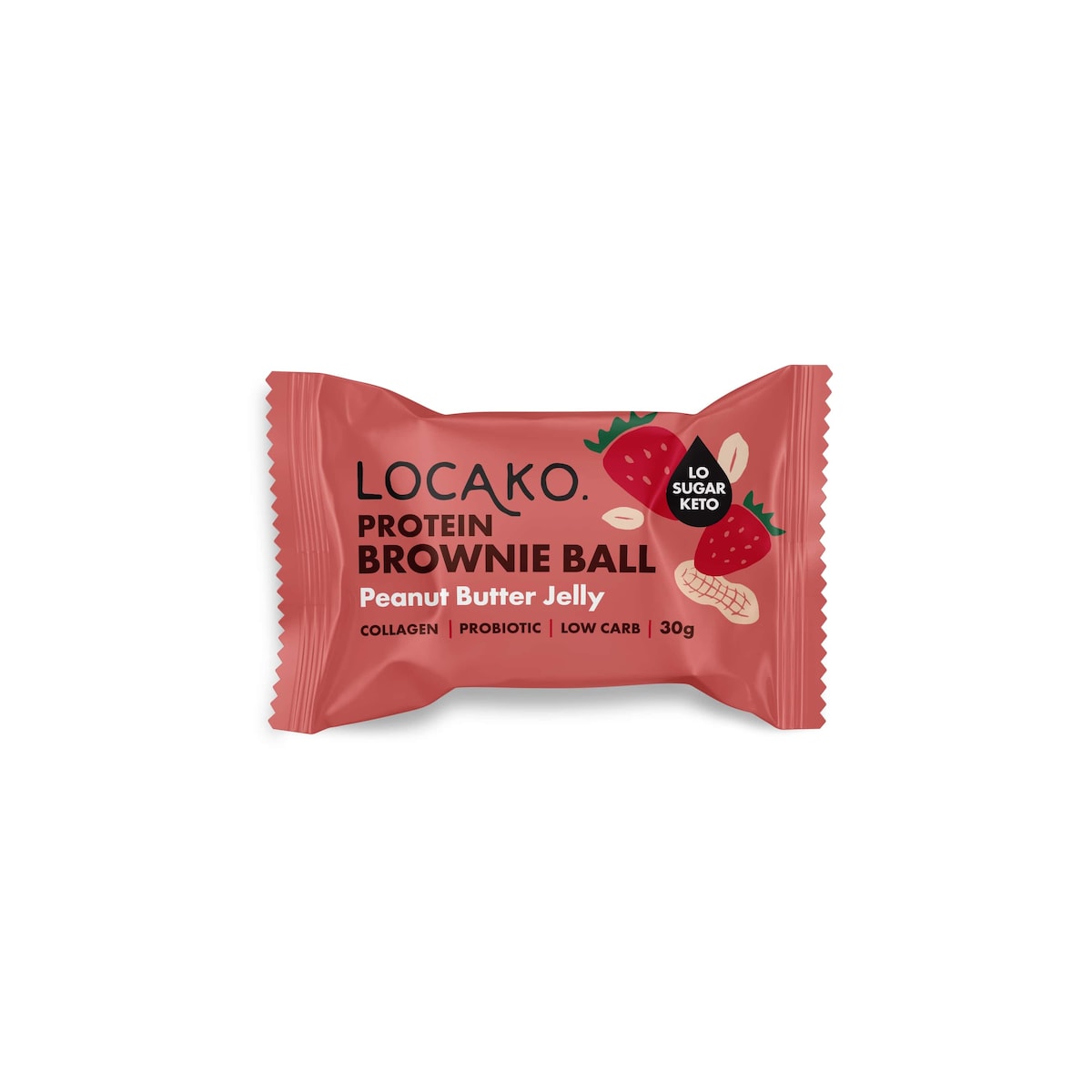 Locako Locako Protein Brownie Ball Peanut Butter Jelly 30g x 10 Display