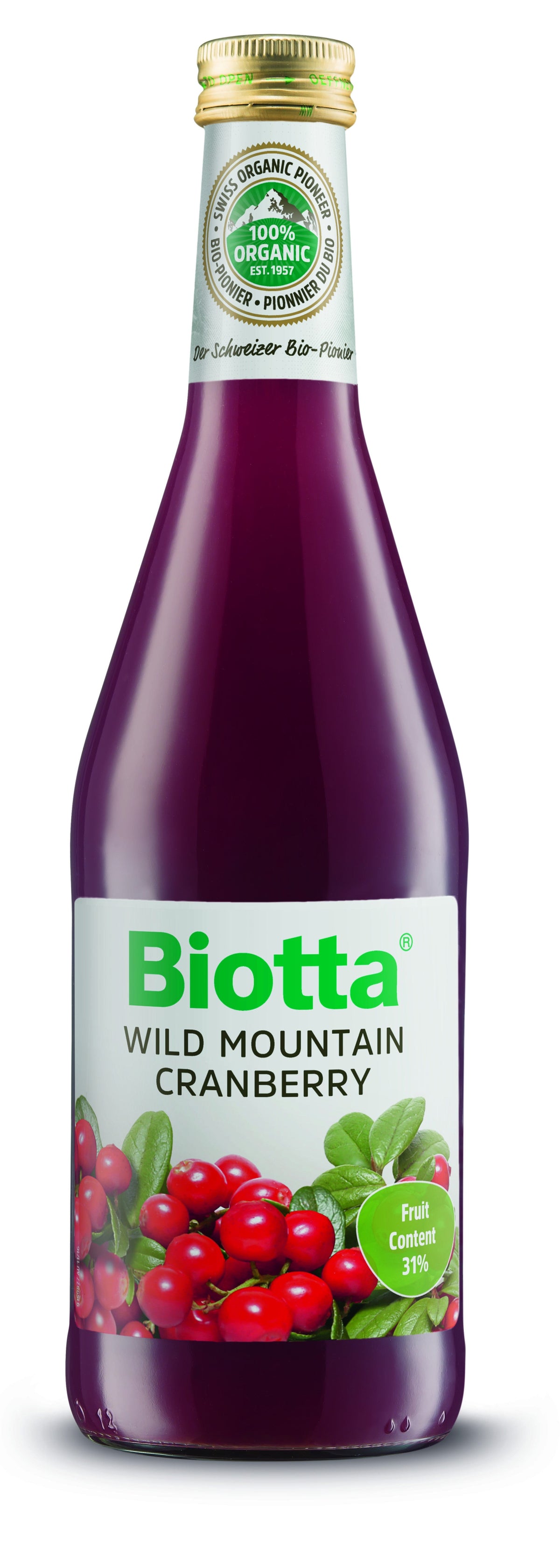 Biotta Biotta Organic Mountain Cranberry Plus Juice 500ml