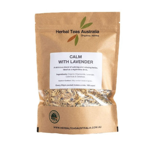 Herbal Teas Australia HERBAL TEAS AUSTRALIA CALM WITH LAVENDER 50G