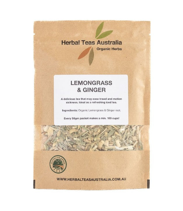 Herbal Teas Australia HERBAL TEAS AUSTRALIA LEMONGRASS GINGER 50G